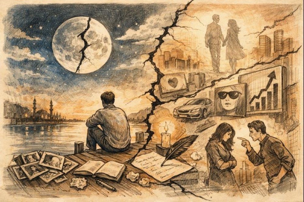 TELAAH CERPEN BULAN RETAK: Membaca Retak sebagai Makna Kehidupan