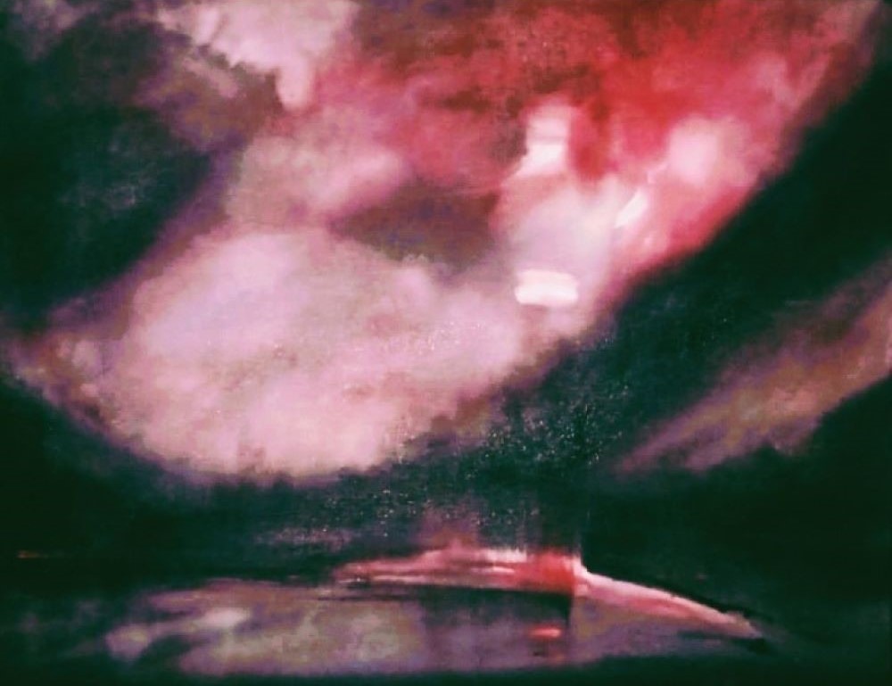 lukisan Nayanika karya Dom Puntila. Media aklirik diatas kanvas. 60 x 90 1