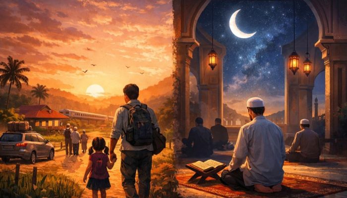 antara mudik dan itikaf kosapoin