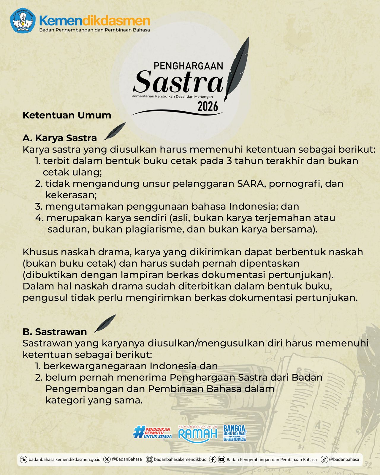 PENGHARGAAN SASTRA 2
