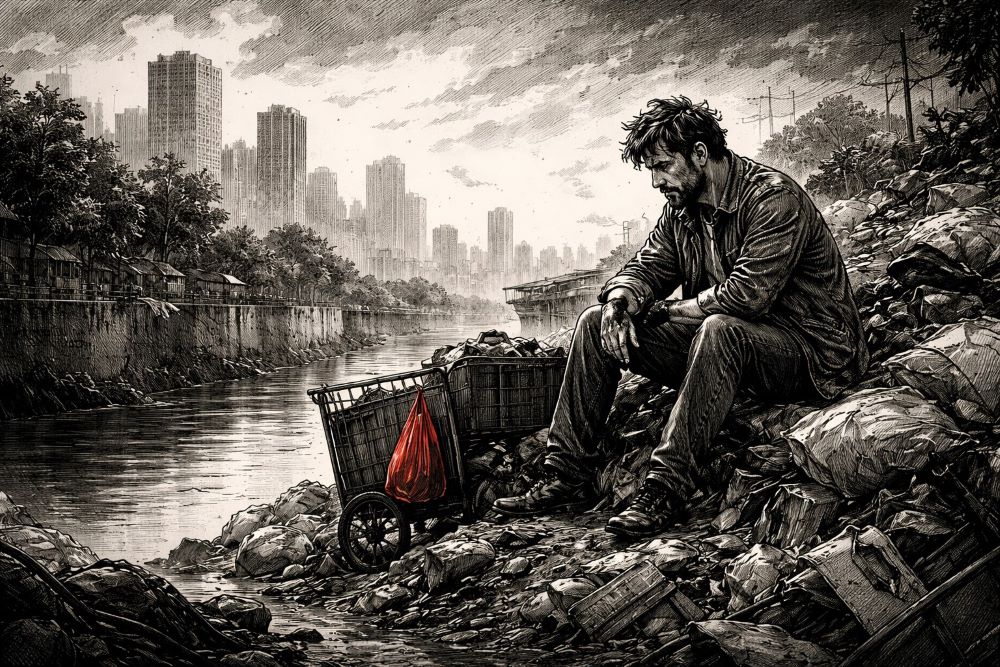 cerpen DIALEKTIKA DI ATAS KARDUS BASAH kosapoin