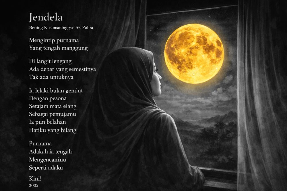 puisi karya Bening Kusumaningtyaz Az Zahra dengan judul jendela kosapoin.com
