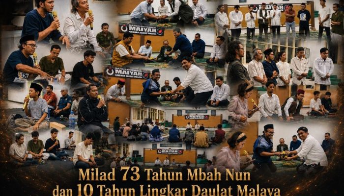 Milad 73 Tahun Mbah Nun dan 10 Tahun Lingkar Daulat Malaya