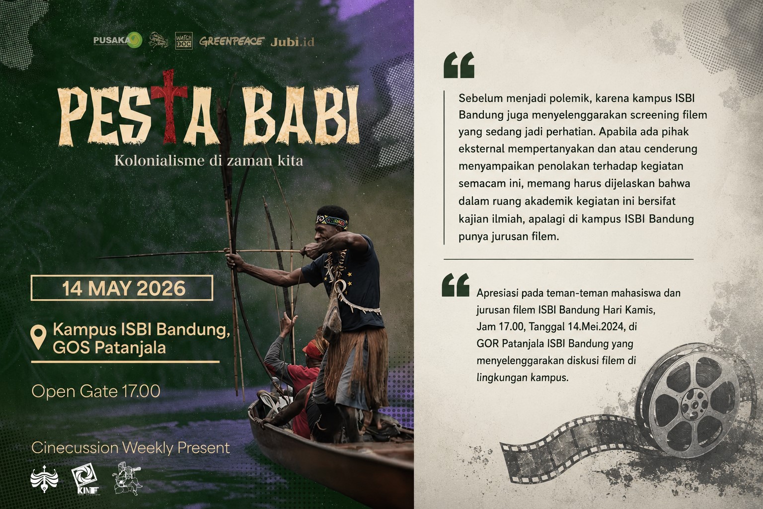Pesta Babi kolonialisme di Zaman Kita