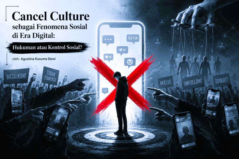 Cancel Culture sebagai Fenomena Sosial di Era Digital Hukuman atau Kontrol Sosial oleh Agustina Kusuma Dewi