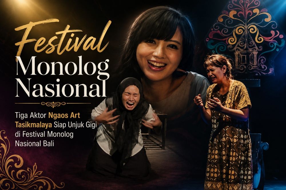 Tiga Aktor Ngaos Art Tasikmalaya Siap Unjuk Gigi di Festival Monolog Nasional Bali