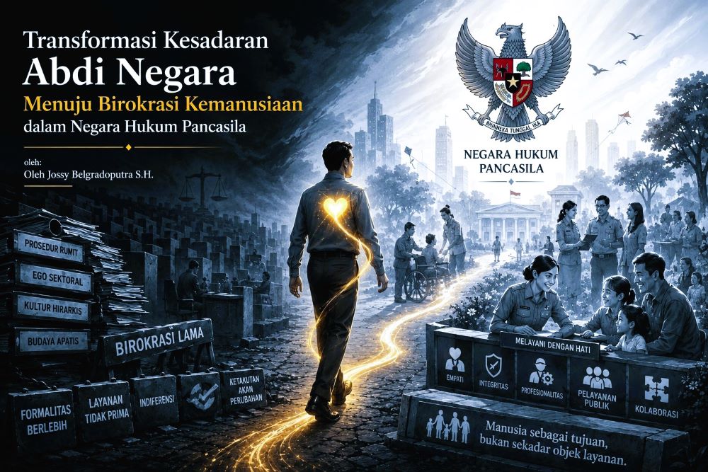 Transformasi Kesadaran Abdi Negara Menuju Birokrasi Kemanusiaan dalam Negara Hukum Pancasila