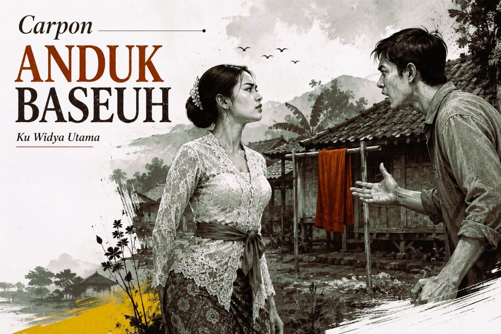 anduk baseuh ilustrasi carpon