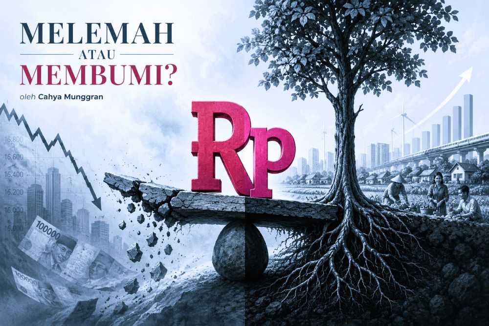 melemah atau membumi