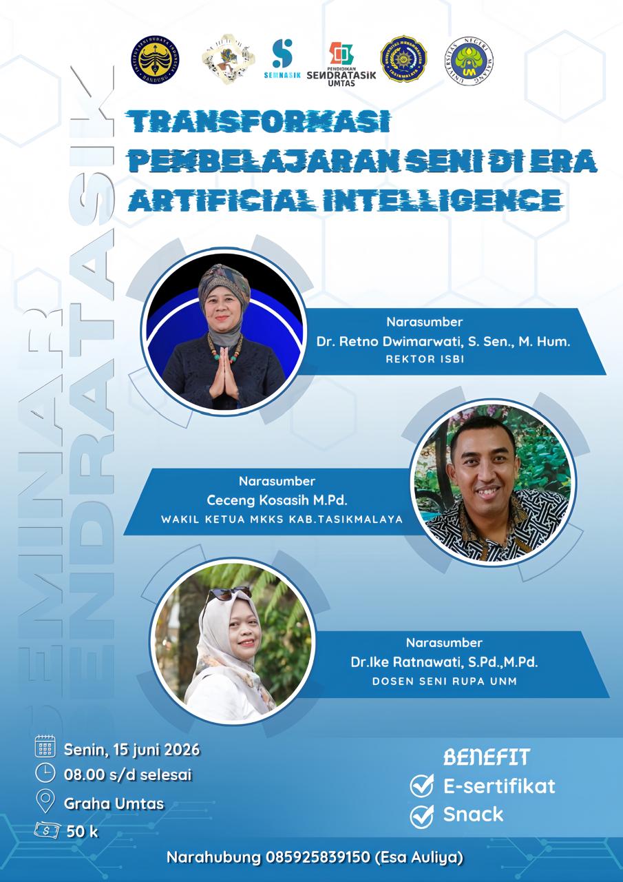 Niskala Gudha sebagai Jalan Menjaga Ruh Kesenian poster seminar umtas
