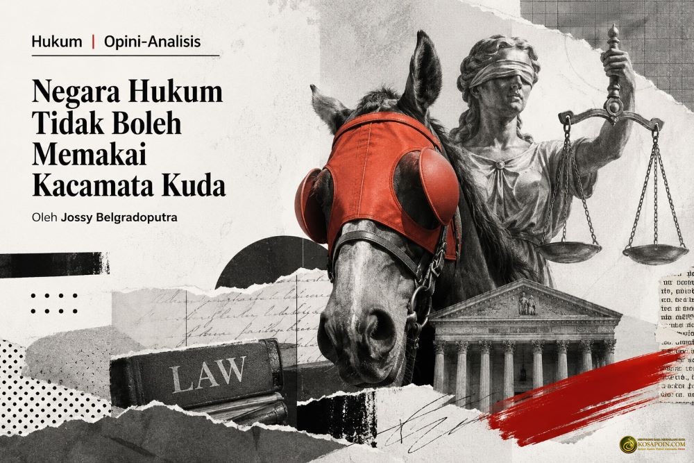 Negara Hukum tidak boleh memakai kacamata kuda