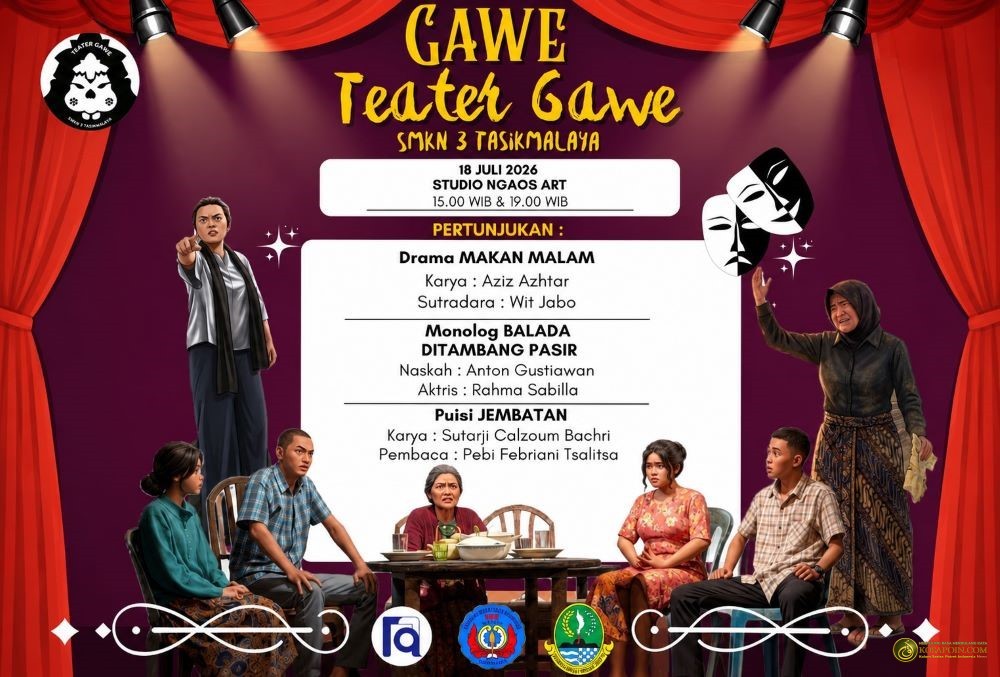 Teater Gawe Gelar Uji Coba Pementasan Makan Malam, Menelusuri Ingatan, Luka, dan Rahasia dalam Sebuah Keluarga