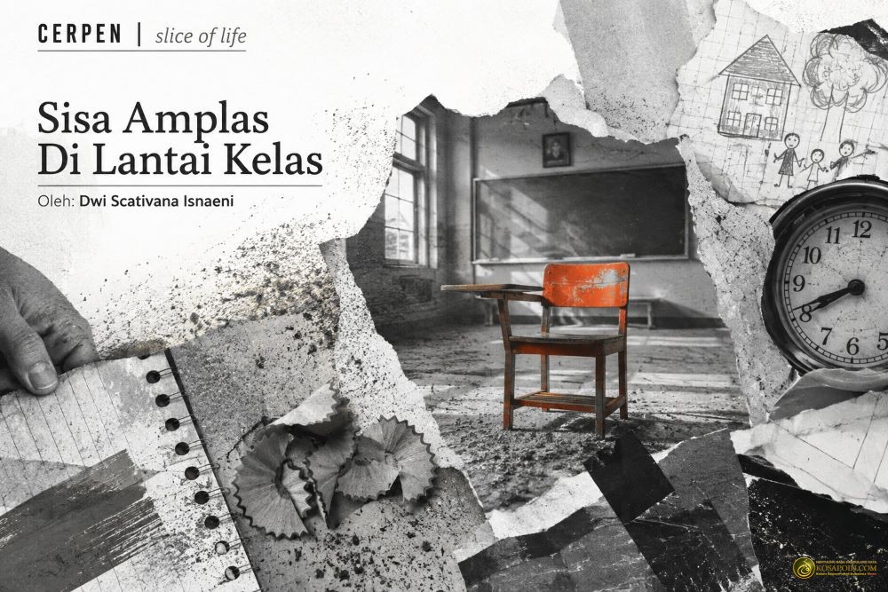sisa amplas di lantai kelas
