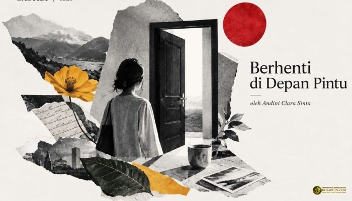 berhenti di depan pintu