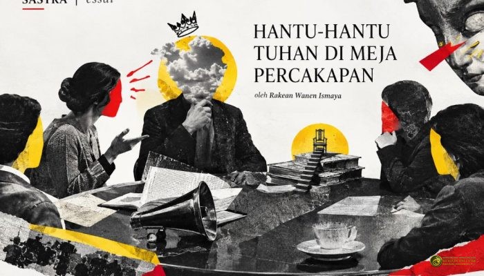 hantu hantu tuhan di meja percakapan