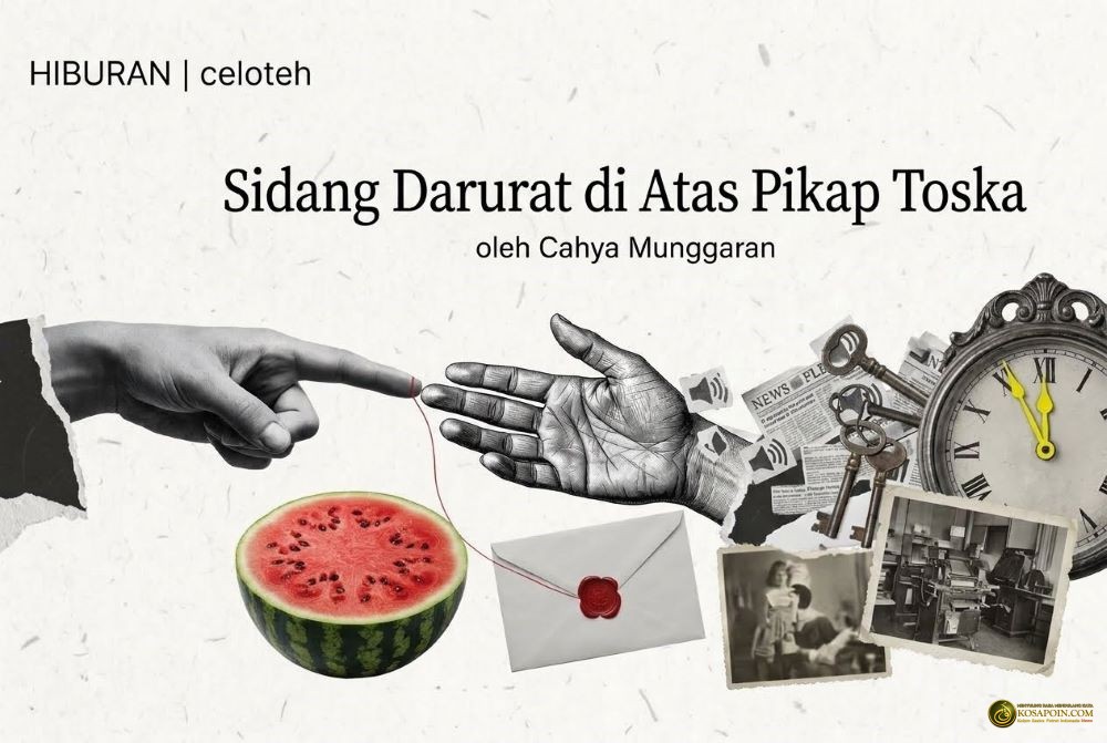 sidang darursat di atas pikap toska